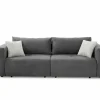 Zetels|Zetel Relax Bigsofa 4-zit - stof - donkergrijs