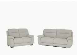 Zetel Saipan 2,5+2-zit - stof - grijs- Zetels