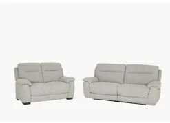 Zetels|Zetel Saipan 2,5+2-zit - stof - grijs met relax