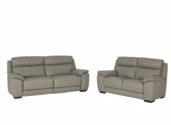 Zetel Singer 2,5+2-zit - leder - taupe met relax- Zetels