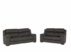 Zetels|Zetel Still  2,5+2-zit - stof - grijs & bruin met relax