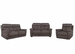 Zetels|Zetel Twitch 2,5+2+1-zit - stof - grijs