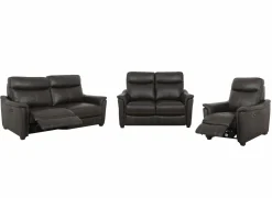 Zetels|Zetel Wise 2,5+2+1-zit - leder - walnut elektrisch