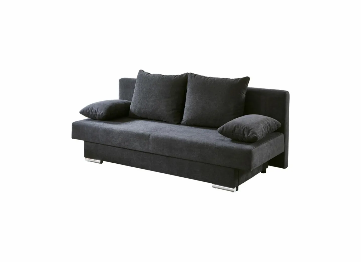 Zetelbed Grenoble 2 persoons stof antraciet- Zetelbedden