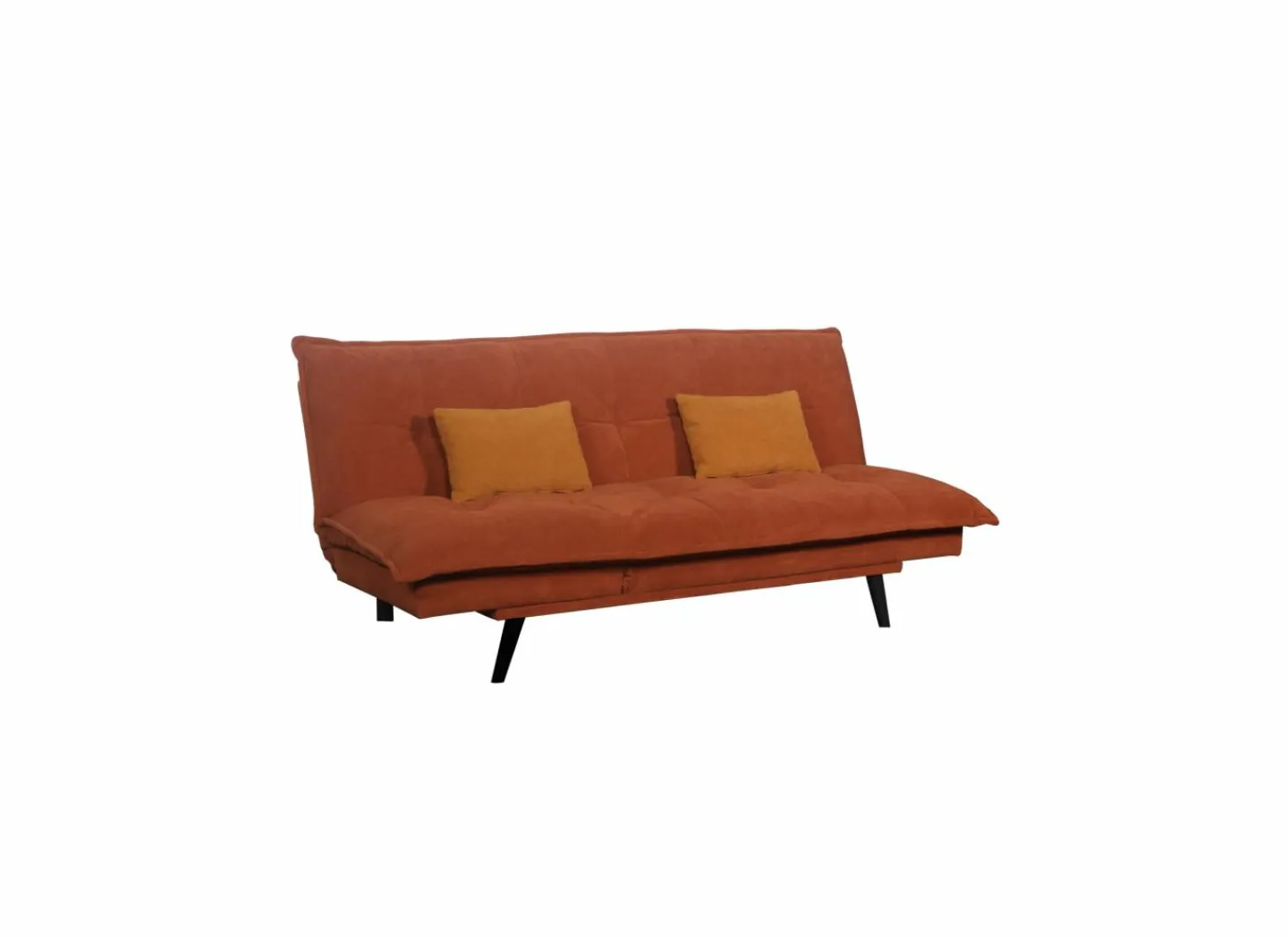 Zetelbed Nation 1 persoons - 193x89cm - stof - oranje- Zetelbedden|Slaapbanken