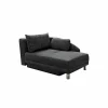 Slaapbanken|Fauteuils|Zetelbed Roy Recamière 149x90cm - stof - grijs