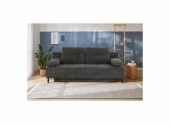 Zetelbed Till 2-persoons - stof - middengrijs met opbergruimte- Zetelbedden