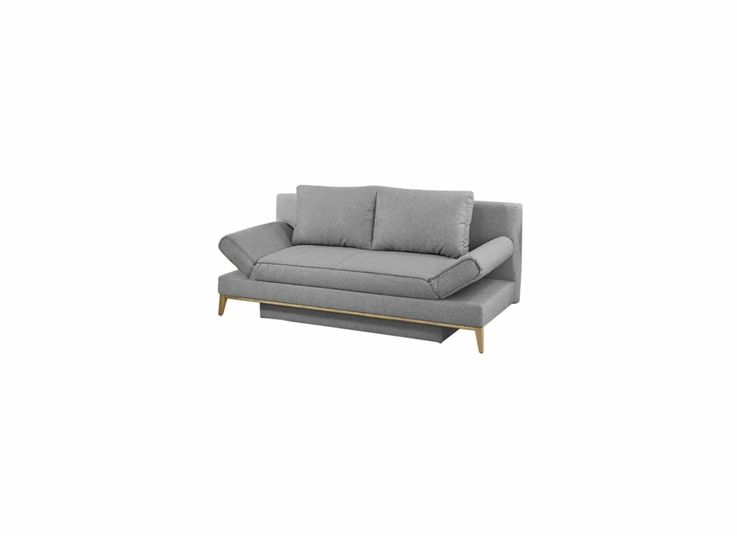 Zetelbed Yann 2 persoons - 198x92cm - stof - grijs- Zetelbedden|Slaapbanken