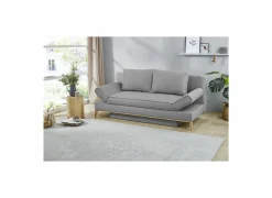 Zetelbed Yann 2 persoons - 198x92cm - stof - grijs- Zetelbedden|Slaapbanken