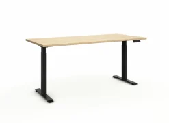 Zit sta bureau Flexo-2 180x80xH73-123cm - decor - zand eik- Kantoorbureau