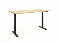 Zit sta bureau Flexo-2 180x80xH73-123cm - decor - zand eik- Kantoorbureau