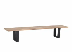 Zitbank Scarface 270cm - sheesham massief - naturel- Banken