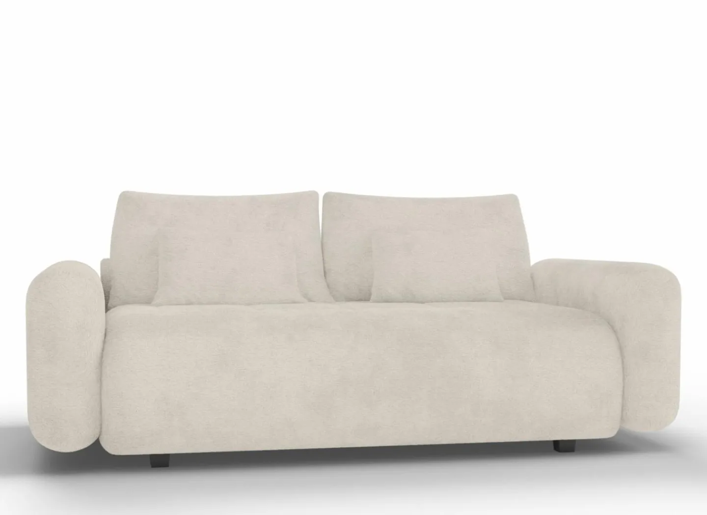 3-zits zetels Olivio 218x114cm - stof - beige- 3-Zits Zetels