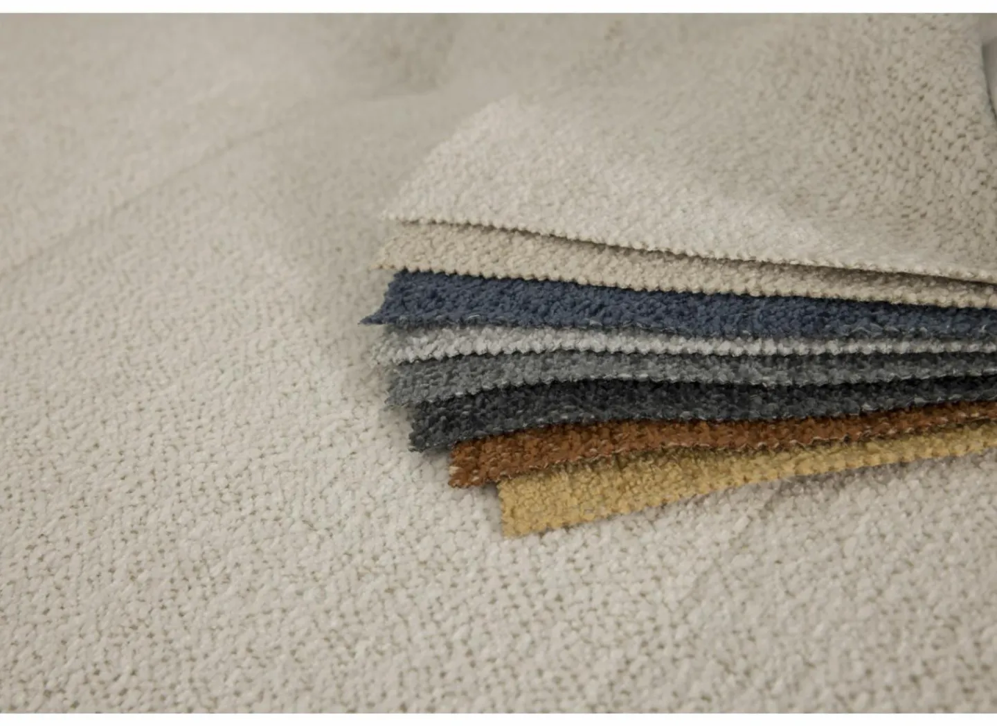 3-zits zetels Olivio 218x114cm - stof - beige- 3-Zits Zetels