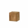 Decoratieve Accessoires|Zuilen|Zuil Kubus 15x15x15cm - eik massief - naturel
