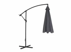 Zweefparasol Agape Ø300cm antraciet met beschermhoes- Zweefparasols