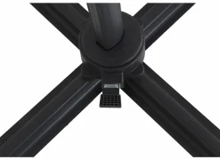 Zweefparasol Thalassa 250x250cm zwart met beschermhoes- Zweefparasols